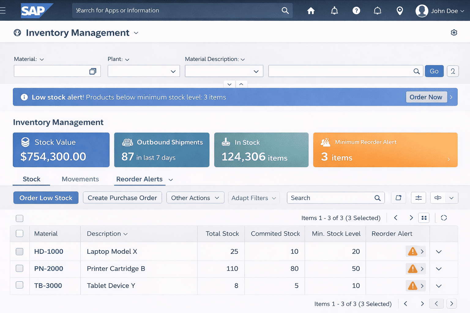 SAP automation system